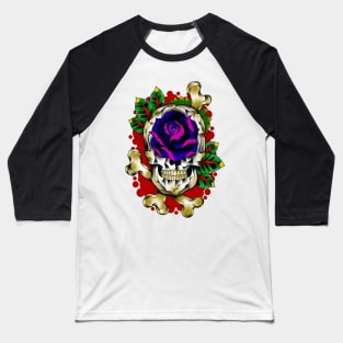 Skull Rose Baseball T-Shirt